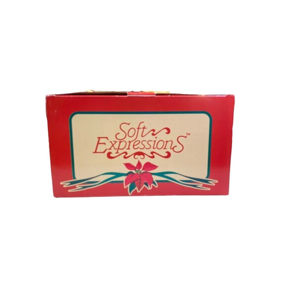 Dan Dee Soft Expressions Genuine Porcelain Doll With Stand Victorian Christmas - Picture 8 of 9